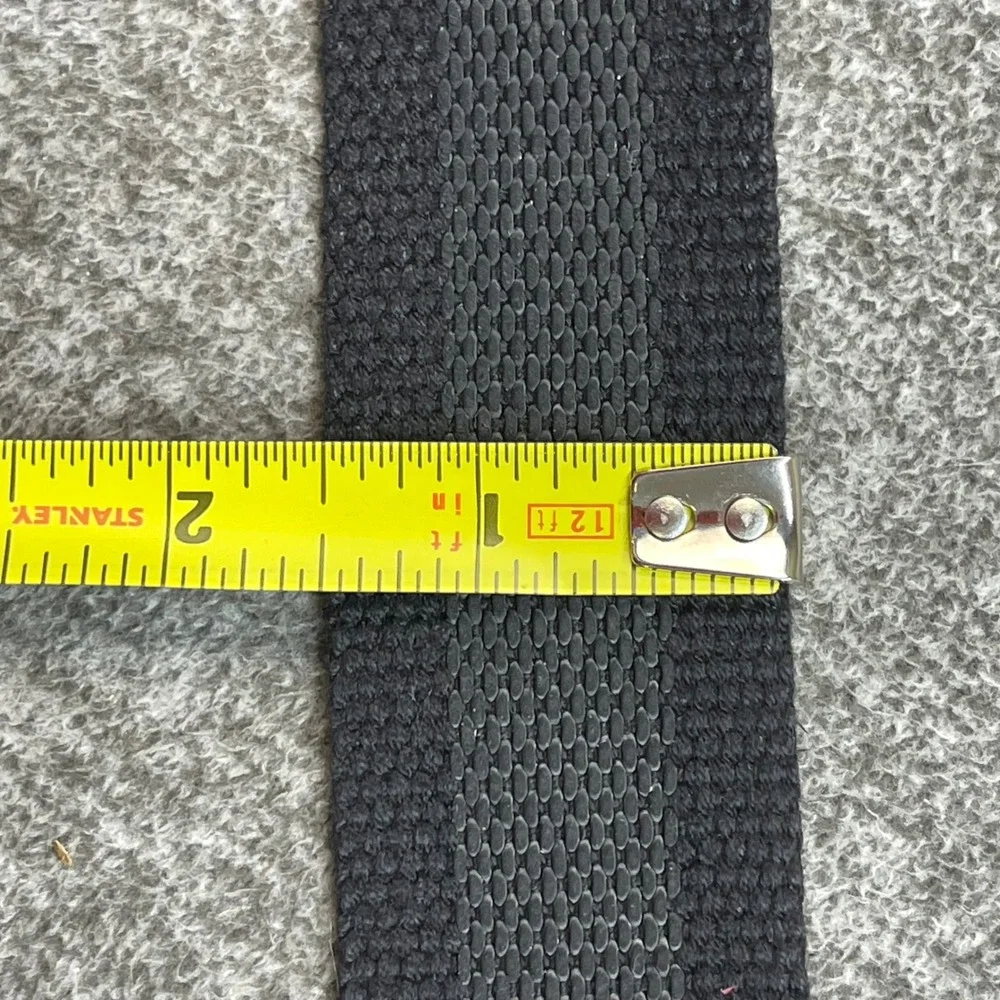 Nike Mens Webbed Golf Belt Black Gunmetal Buckle Bottle Opener 47 in.